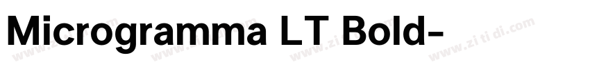 Microgramma LT Bold字体转换